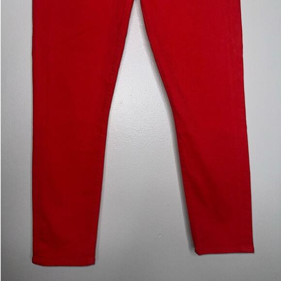 Agolde High Rise Skinny Jeans Sold Red No Holes Size 30 - Picture 4 of 6